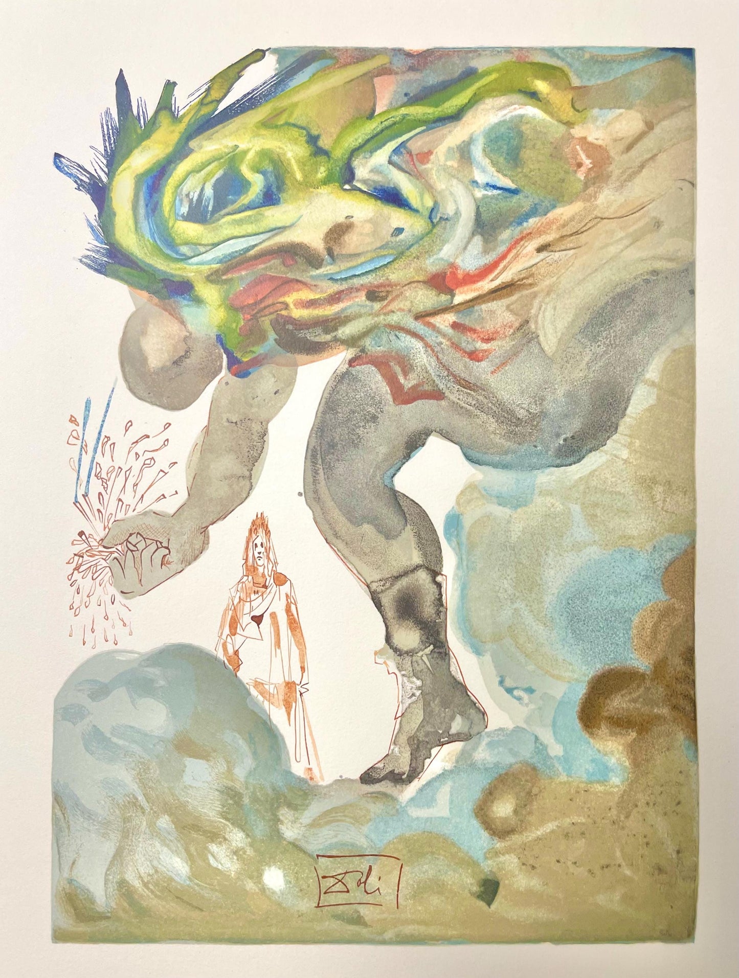 Salvador Dali, Hlle Xxxi (Field 189-200; Michler/Lpsinger 1039-1138), Die Gttliche Komdie, Signed,