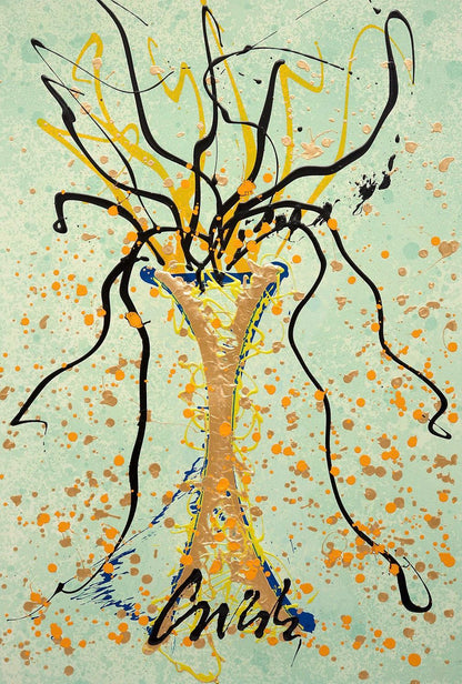 Dale Chihuly, Composition, Venetian Series, Mixed Media Lithograph
