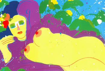 Walasse Ting ???, Grape Flavor, Lithograph