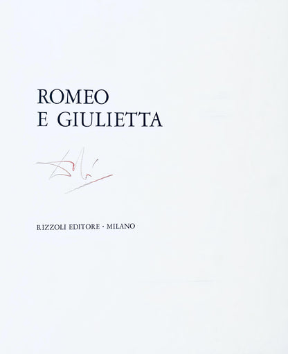 Salvador Dali, Composition (Michler/Lpsinger 1601), Romeo E Giulietta, Lithograph And Silkscreen