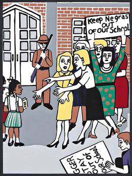 Faith Ringgold, Brown Versus Board Of Education, Letter From Birmingham City Jail, Silkscreen