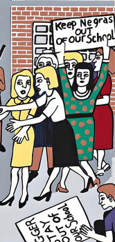 Faith Ringgold, Brown Versus Board Of Education, Letter From Birmingham City Jail, Silkscreen