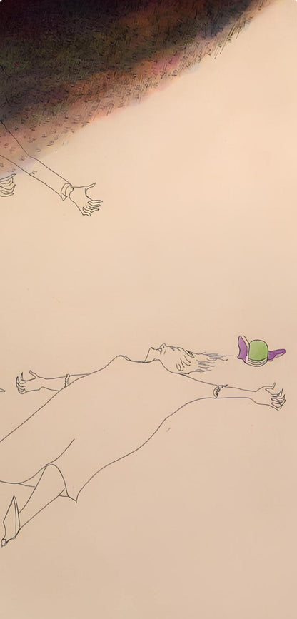 Benny Andrews, Composition, Everything That Rises Must Converge, Etching