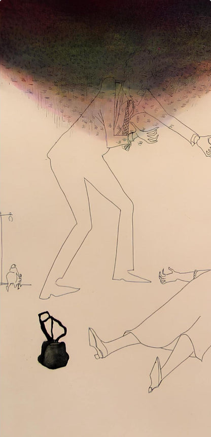 Benny Andrews, Composition, Everything That Rises Must Converge, Etching