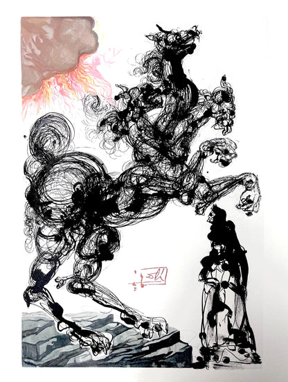Salvador Dali, Hlle Vi (Field 189-200; Michler/Lpsinger 1039-1138), Die Gttliche Komdie, Signed,