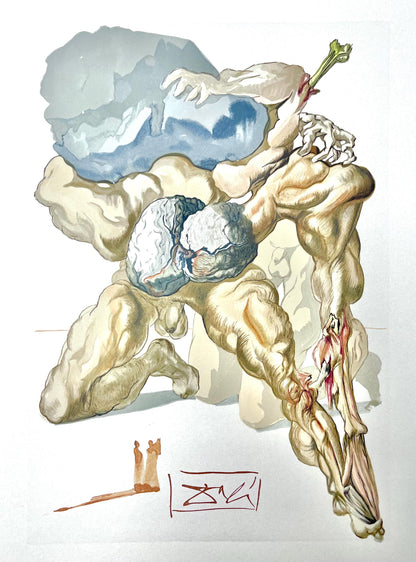 Salvador Dali, Hlle Vii (Field 189-200; Michler/Lpsinger 1039-1138), Die Gttliche Komdie, Signed,