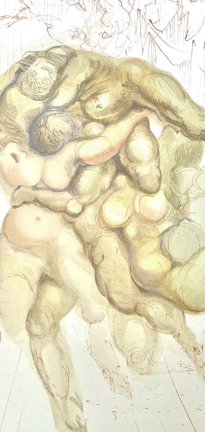 Salvador Dali, Hlle Viii (Field 189-200; Michler/Lpsinger 1039-1138), Die Gttliche Komdie, Signed,