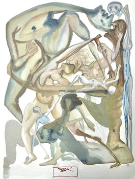 Salvador Dali, Hlle Xi (Field 189-200; Michler/Lpsinger 1039-1138), Die Gttliche Komdie, Signed,
