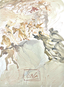 Salvador Dali, Fegefeuer Xxv (Field 189-200; Michler/Lpsinger 1039-1138), Die Gttliche Komdie,