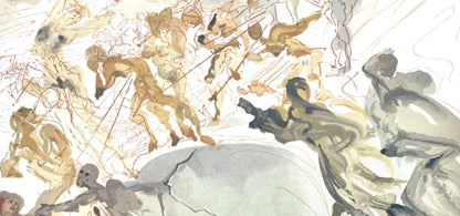 Salvador Dali, Fegefeuer Xxv (Field 189-200; Michler/Lpsinger 1039-1138), Die Gttliche Komdie,