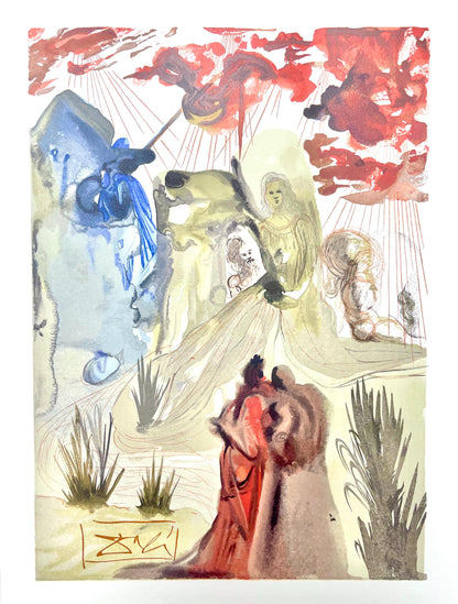 Salvador Dali, Fegefeuer Xxviii (Field 189-200; Michler/Lpsinger 1039-1138), Die Gttliche Komdie,