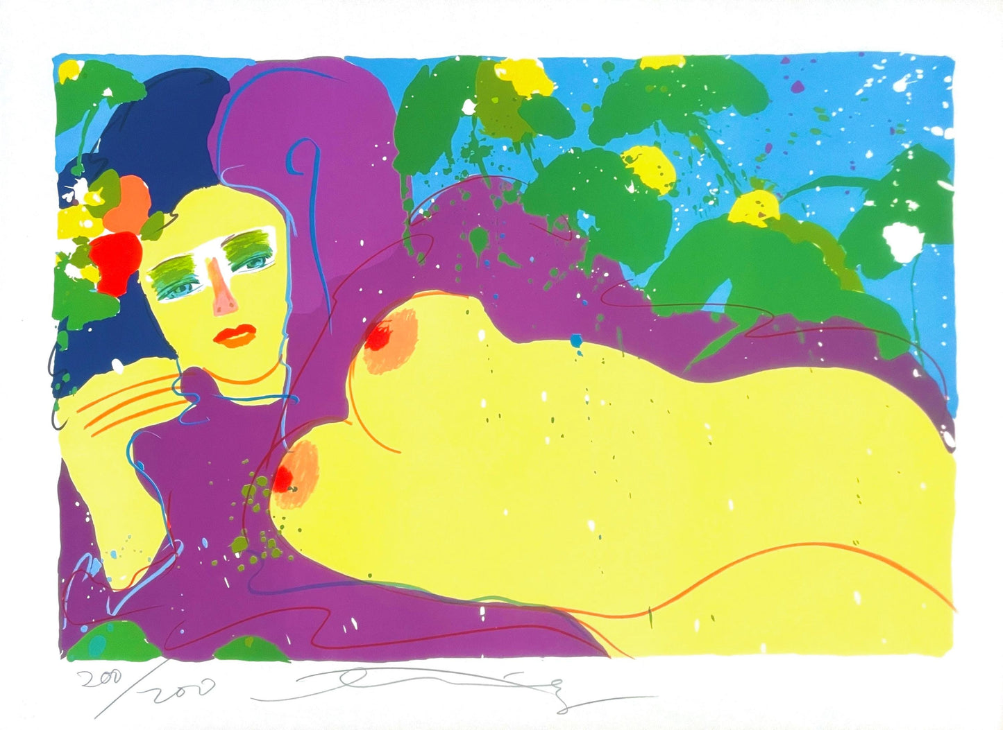 Walasse Ting ???, Grape Flavor, Lithograph