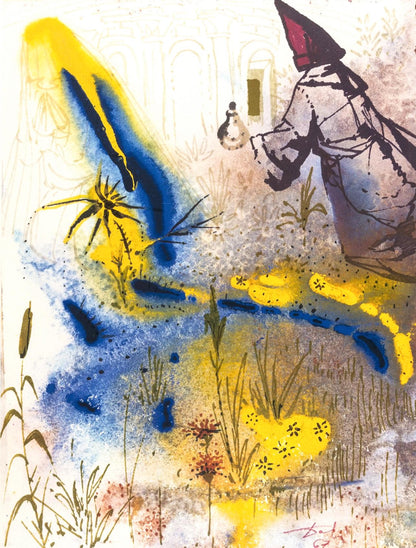 Salvador Dali, Composition (Michler/Lpsinger 1601), Romeo E Giulietta, Lithograph And Silkscreen