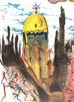 Salvador Dali, Composition (Michler/Lpsinger 1601), Romeo E Giulietta, Lithograph And Silkscreen