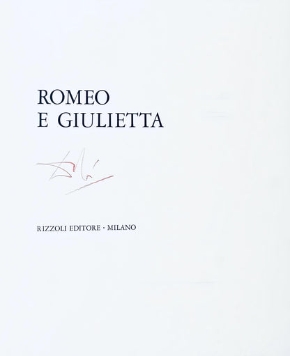 Salvador Dali, Composition (Michler/Lpsinger 1601), Romeo E Giulietta, Lithograph And Silkscreen
