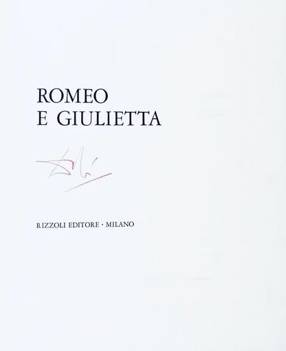 Salvador Dali, Composition (Michler/Lpsinger 1601), Romeo E Giulietta, Lithograph And Silkscreen