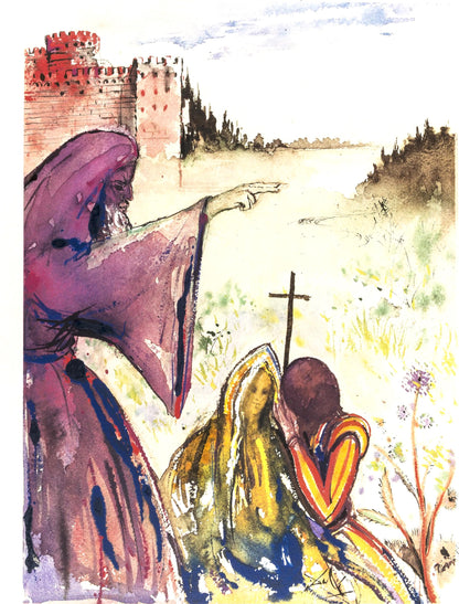 Salvador Dali, Composition (Michler/Lpsinger 1601), Romeo E Giulietta, Lithograph And Silkscreen