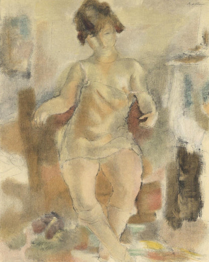 Jules Pascin, Nu La Chemisette Rose, Pascin, Lithograph