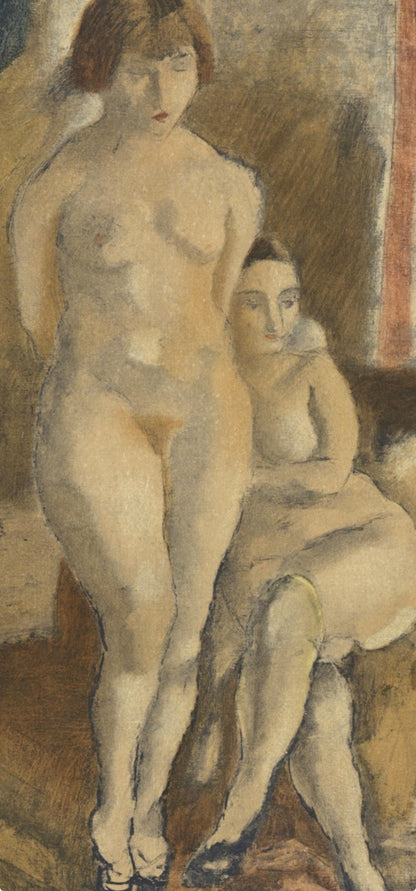 Jules Pascin, Les Deux Modles, Pascin, Lithograph