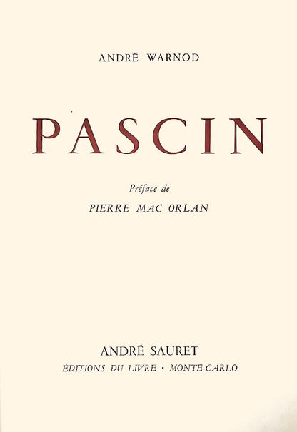 Jules Pascin, Vnus De Dos, Pascin, Lithograph