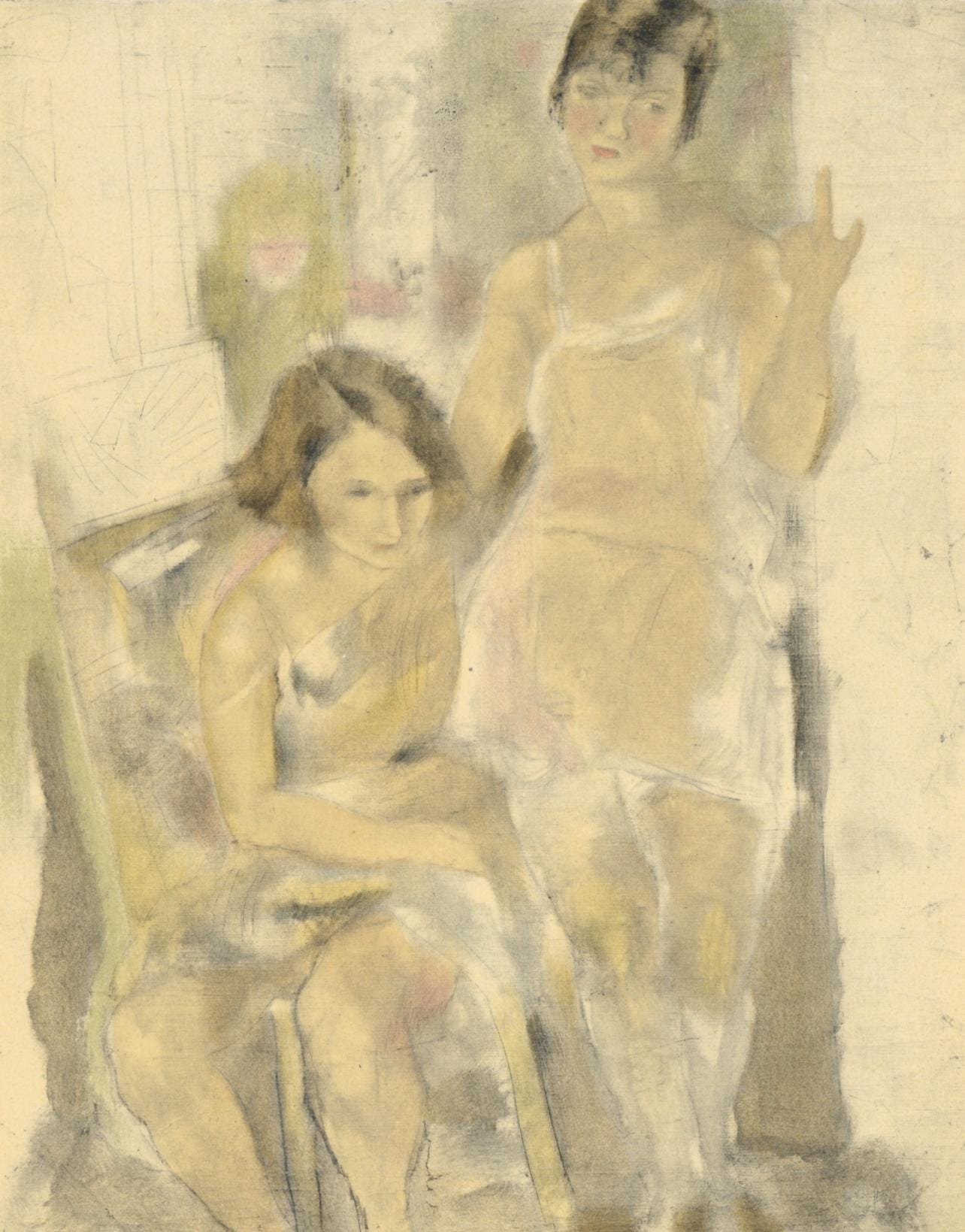 Jules Pascin, Ginette Et Mireille, Pascin, Lithograph