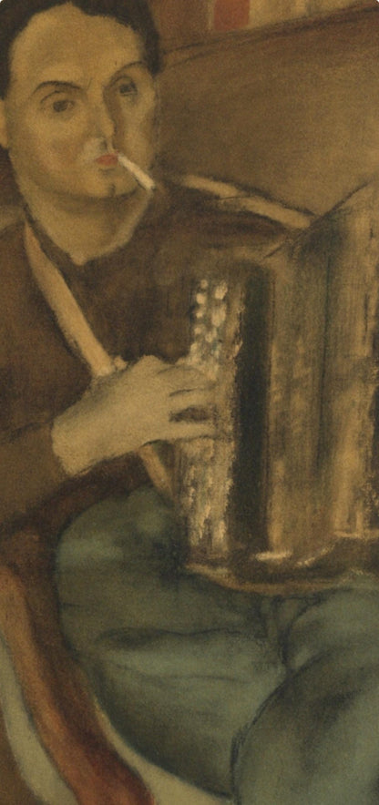 Jules Pascin, Portrait De Pierre Mac Orlan, Pascin, Lithograph