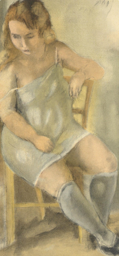 Jules Pascin, Marcelle La Chemise Bleue, Pascin, Lithograph