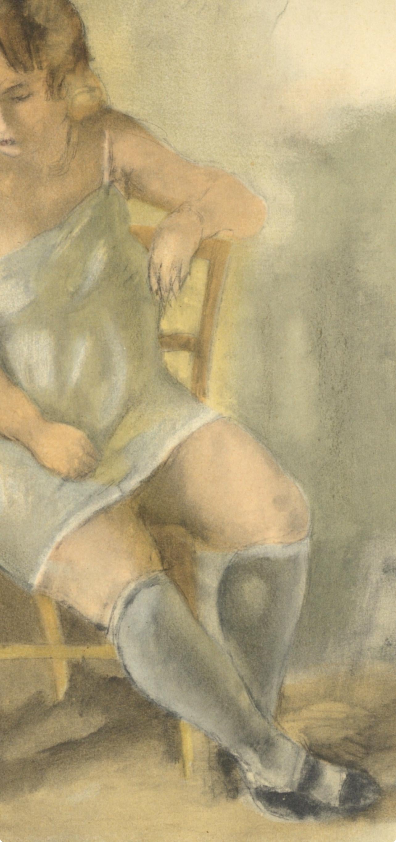 Jules Pascin, Marcelle La Chemise Bleue, Pascin, Lithograph