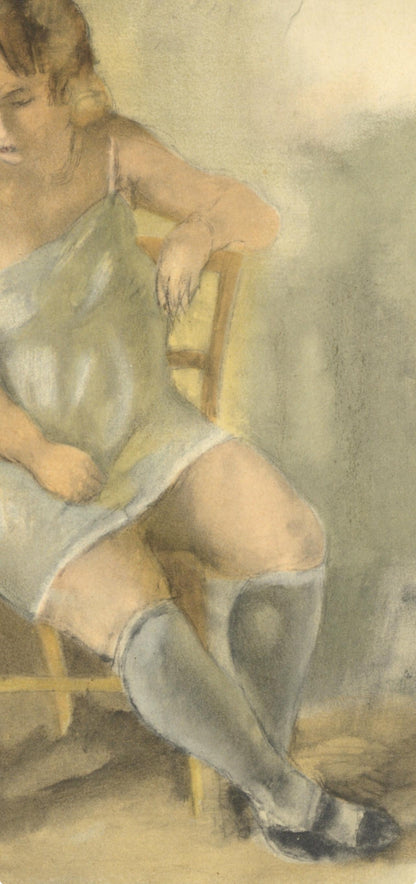 Jules Pascin, Marcelle La Chemise Bleue, Pascin, Lithograph