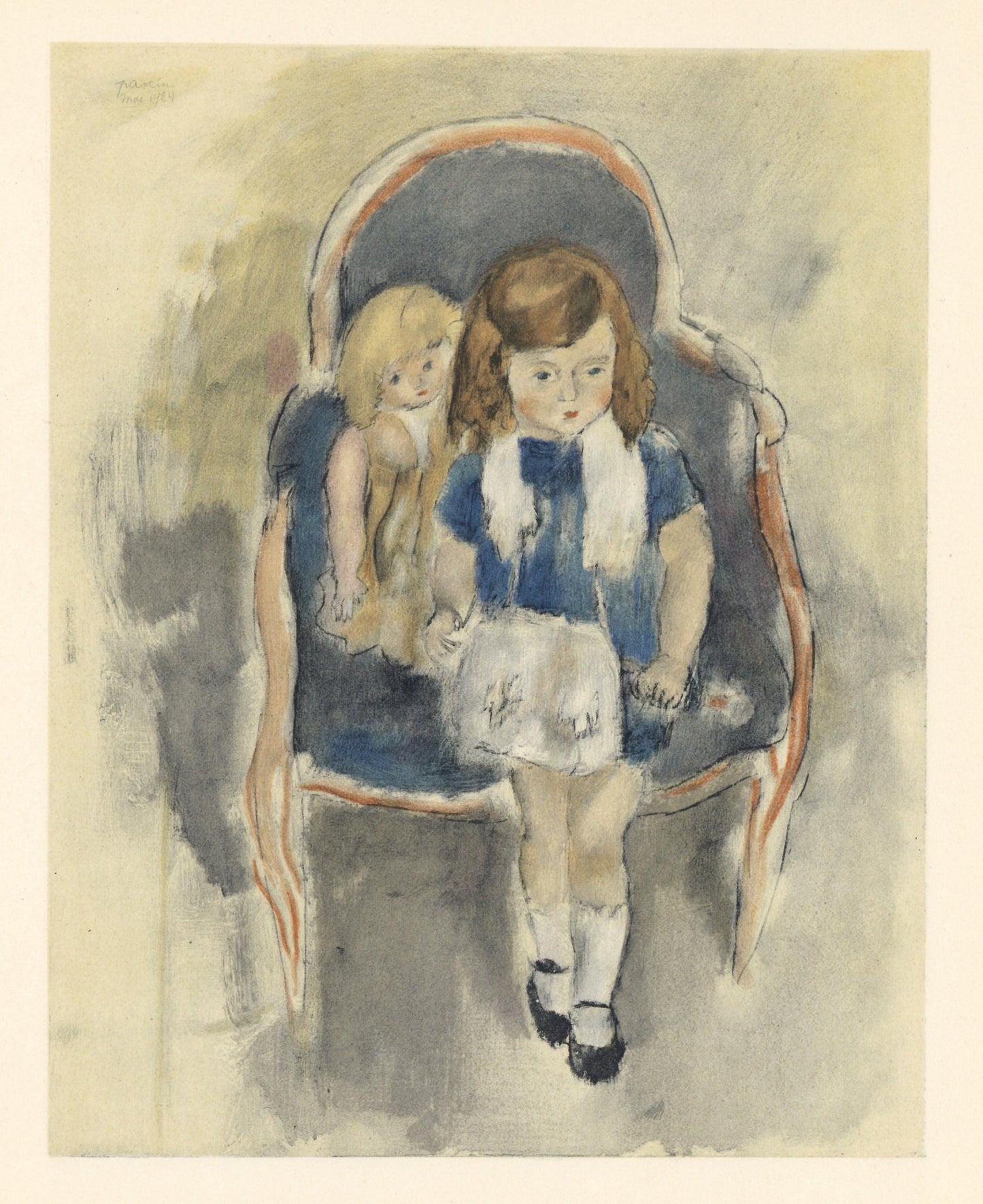 Lithograph - Jules Pascin - Jeanie Warnod - Pascin