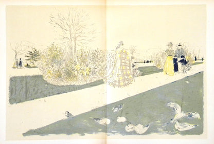 Douard Vuillard, Le Jardin Des Tuileries, L'Uvre Grav De Vuillard, Lithograph
