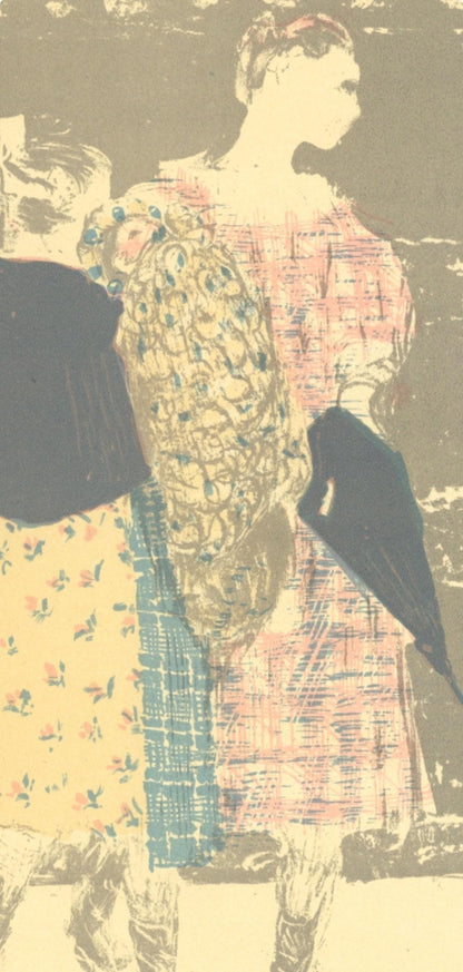 Douard Vuillard, Sur Le Pont De Leurope, L'Uvre Grav De Vuillard, Lithograph