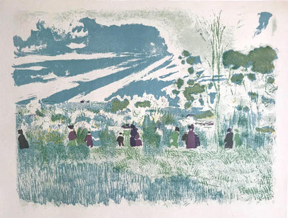 Douard Vuillard, A Travers Champs, L'Uvre Grav De Vuillard, Lithograph