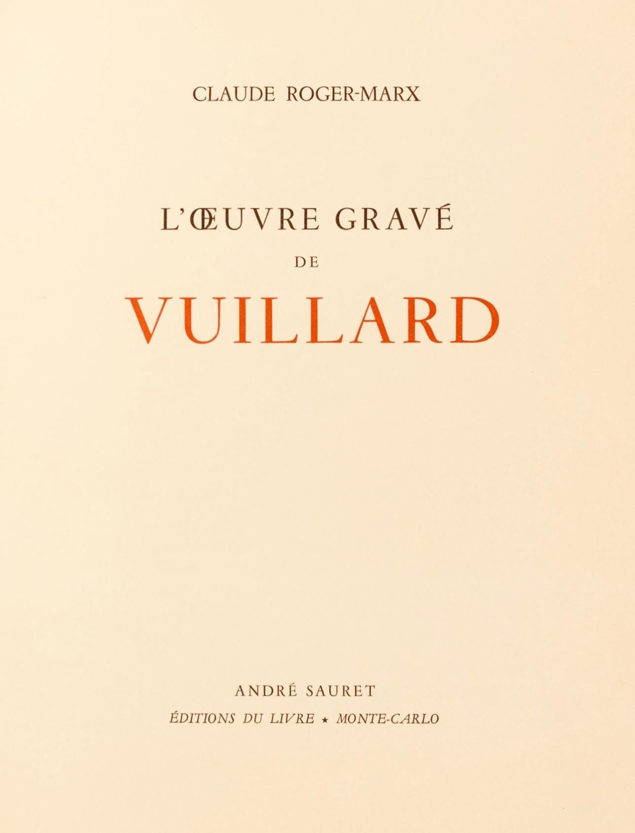 Douard Vuillard, La Cuisiniere, L'Uvre Grav De Vuillard, Lithograph