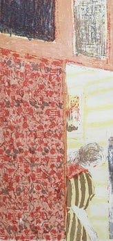 Lithograph - douard Vuillard - Intrieur aux tentures roses - L'uvre grav de Vuillard