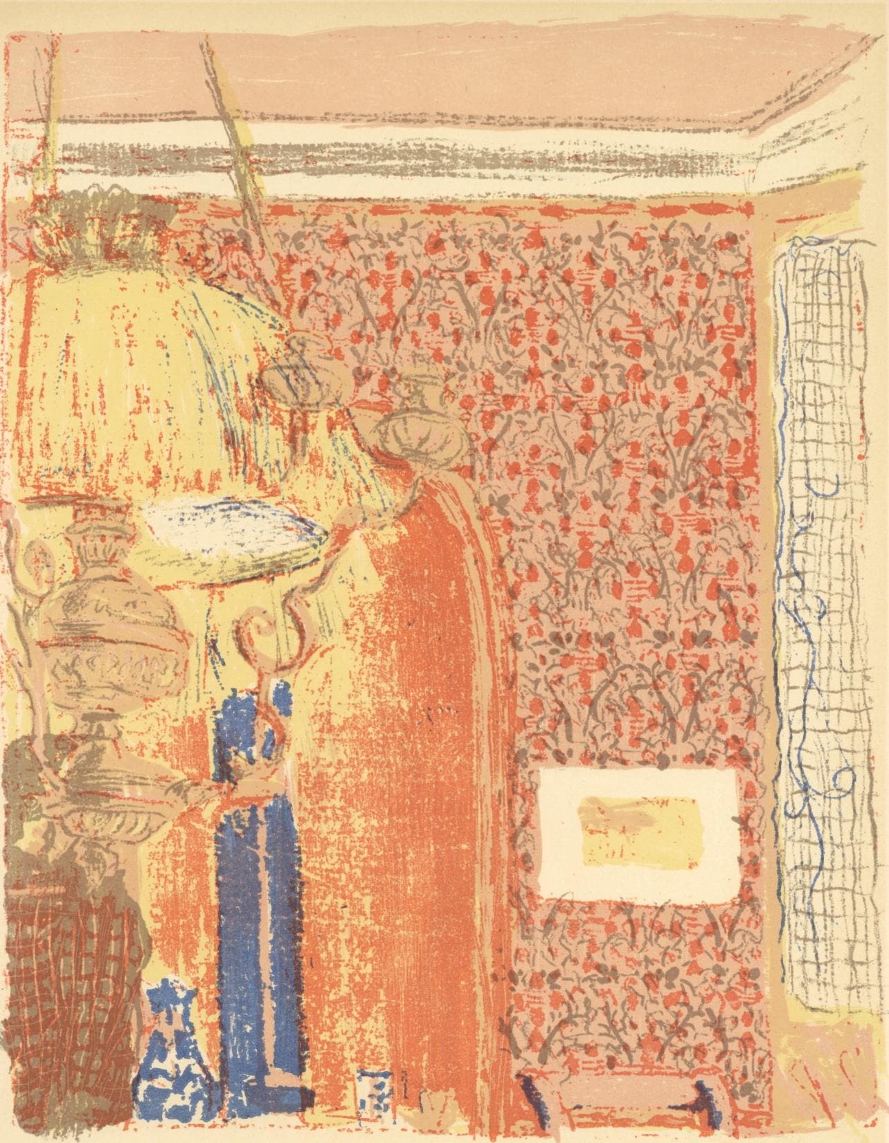 Douard Vuillard, Intrieur Aux Tentures Roses, L'Uvre Grav De Vuillard, Lithograph