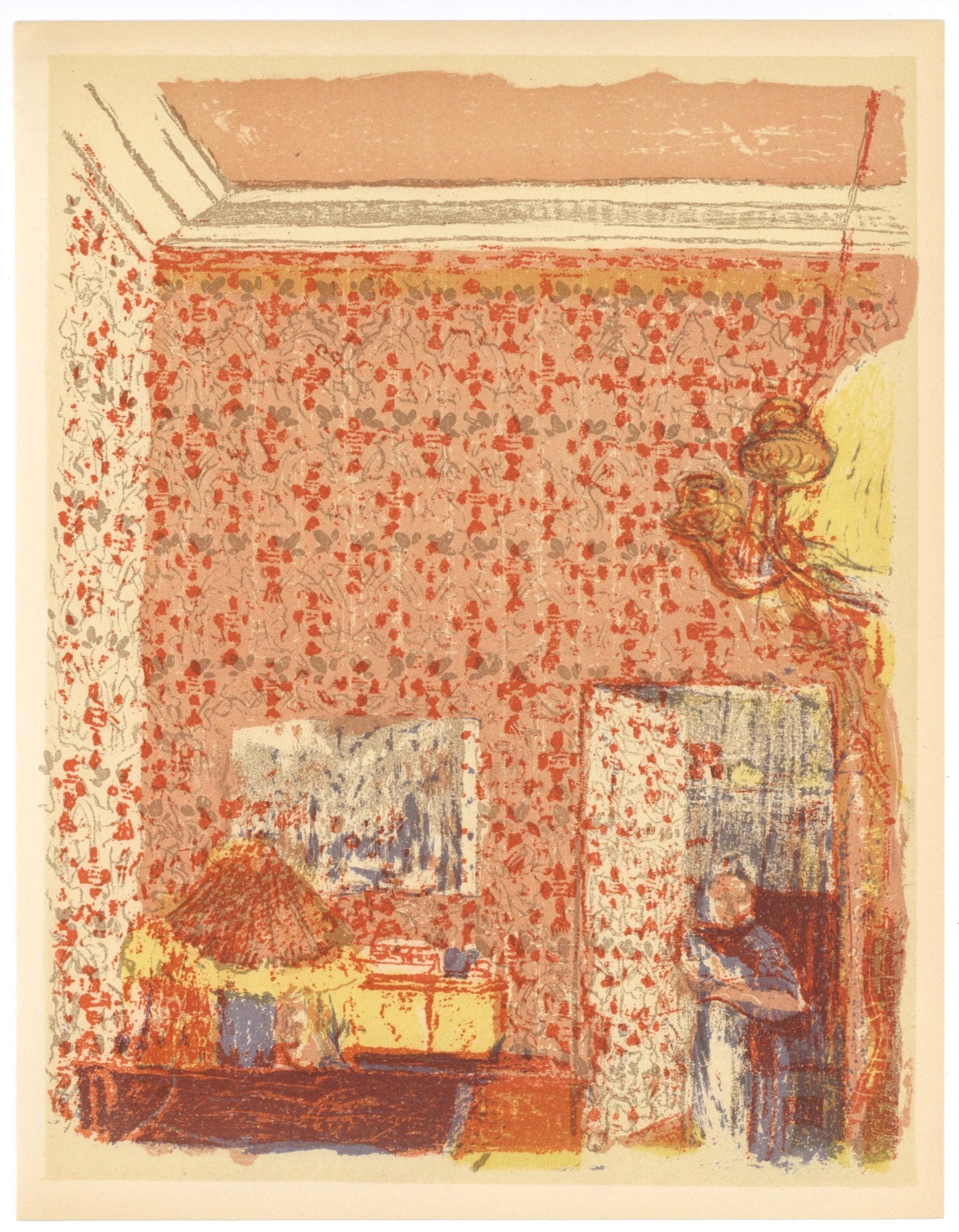 Douard Vuillard, Intrieur Aux Tentures Roses, L'Uvre Grav De Vuillard, Lithograph