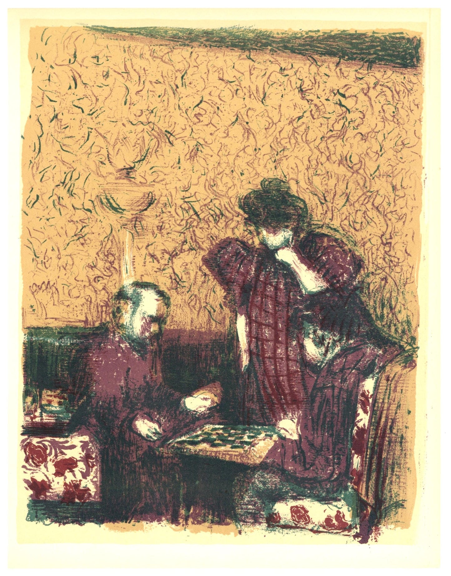 Douard Vuillard, La Partie De Dames, L'Uvre Grav De Vuillard, Lithograph