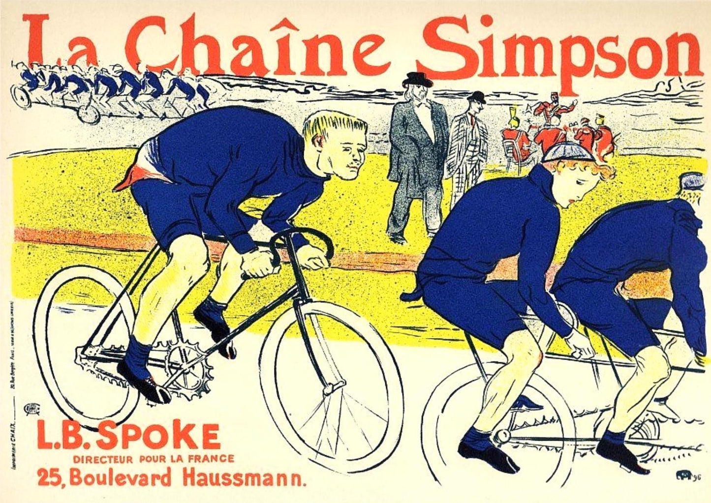 Henri De Toulouse-Lautrec, Le Chaine Simpson, Les Affiches De Toulouse-Lautrec, Lithograph