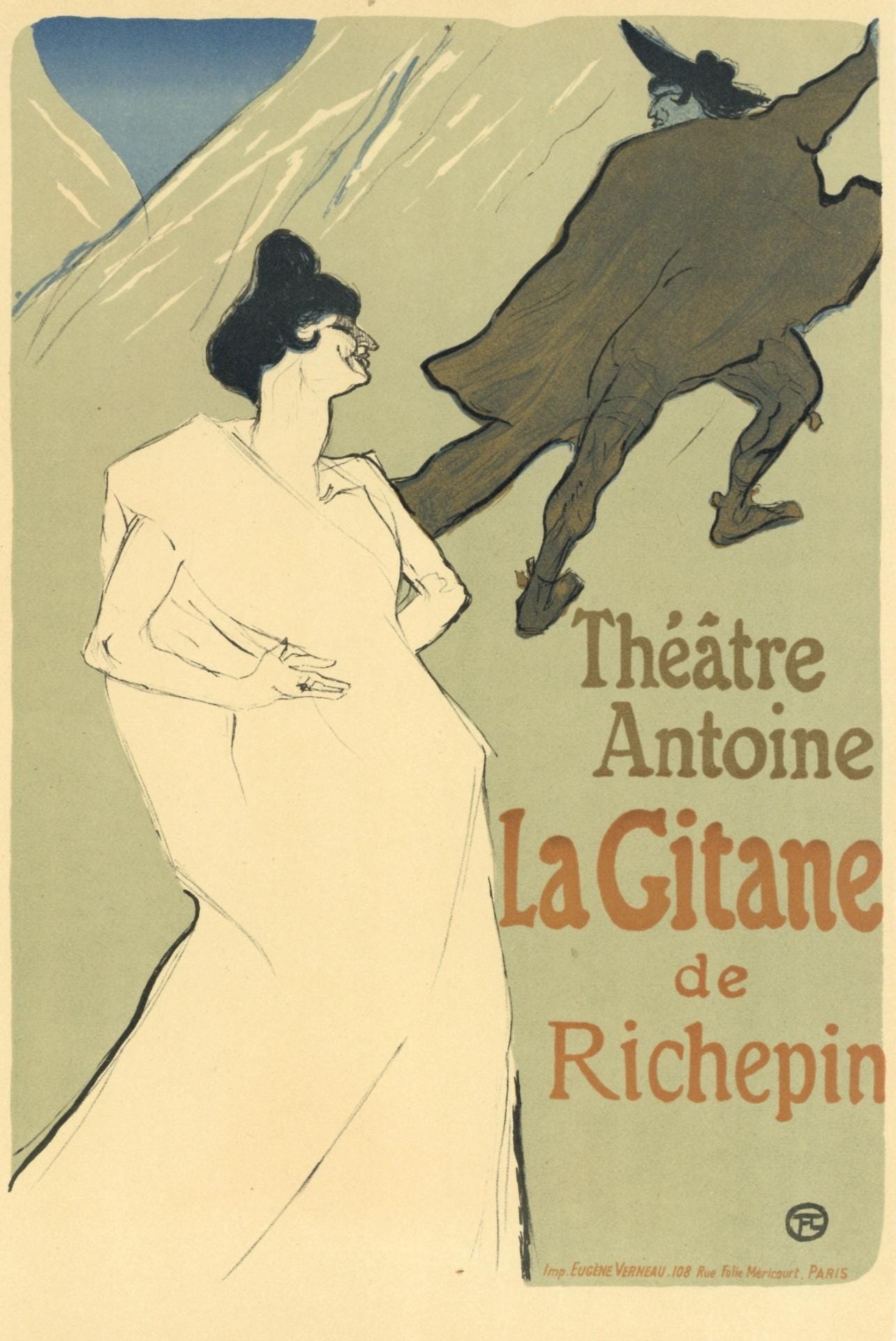 Henri De Toulouse-Lautrec, La Gitane, Les Affiches De Toulouse-Lautrec, Lithograph