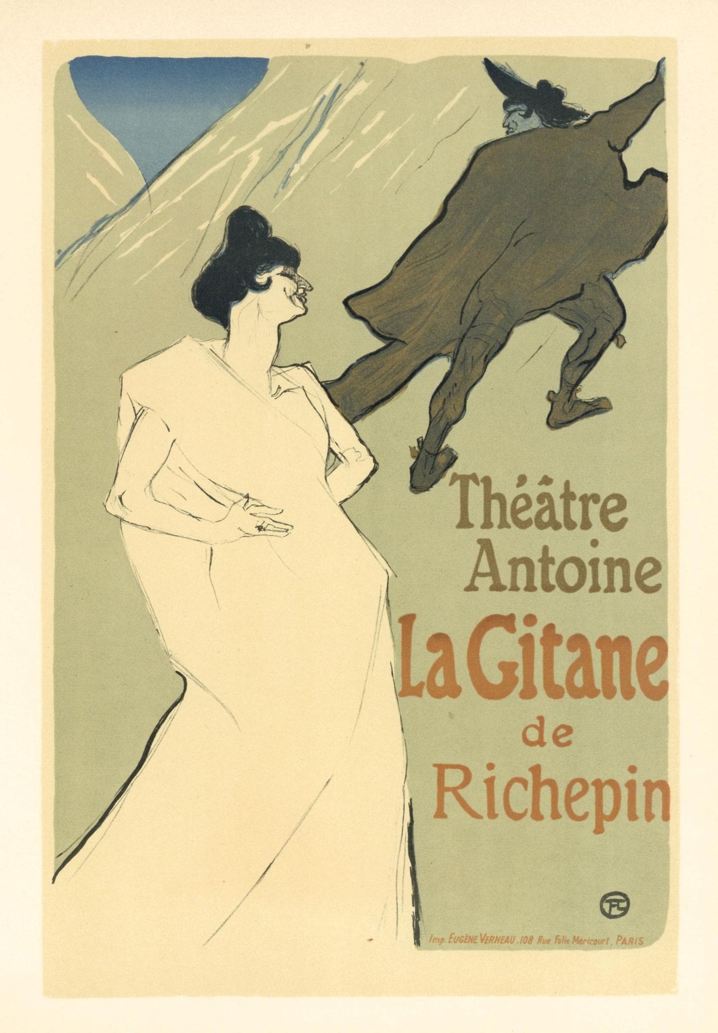 Henri De Toulouse-Lautrec, La Gitane, Les Affiches De Toulouse-Lautrec, Lithograph
