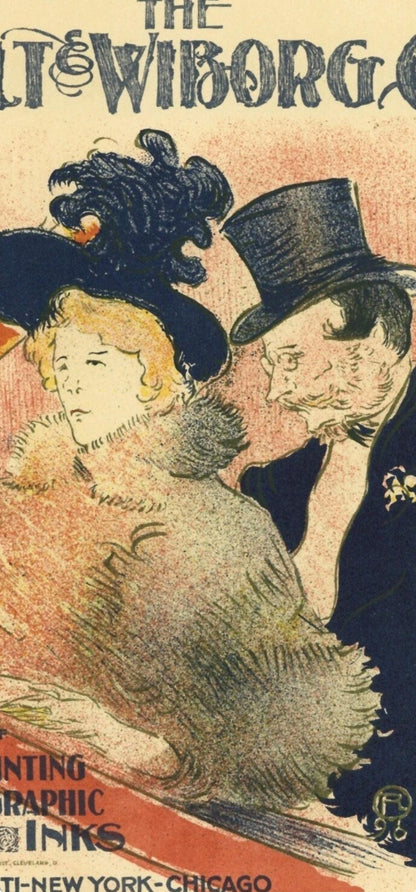 Lithograph - Henri de Toulouse-Lautrec - Au concert - The Ault et Wiborg - Les Affiches De