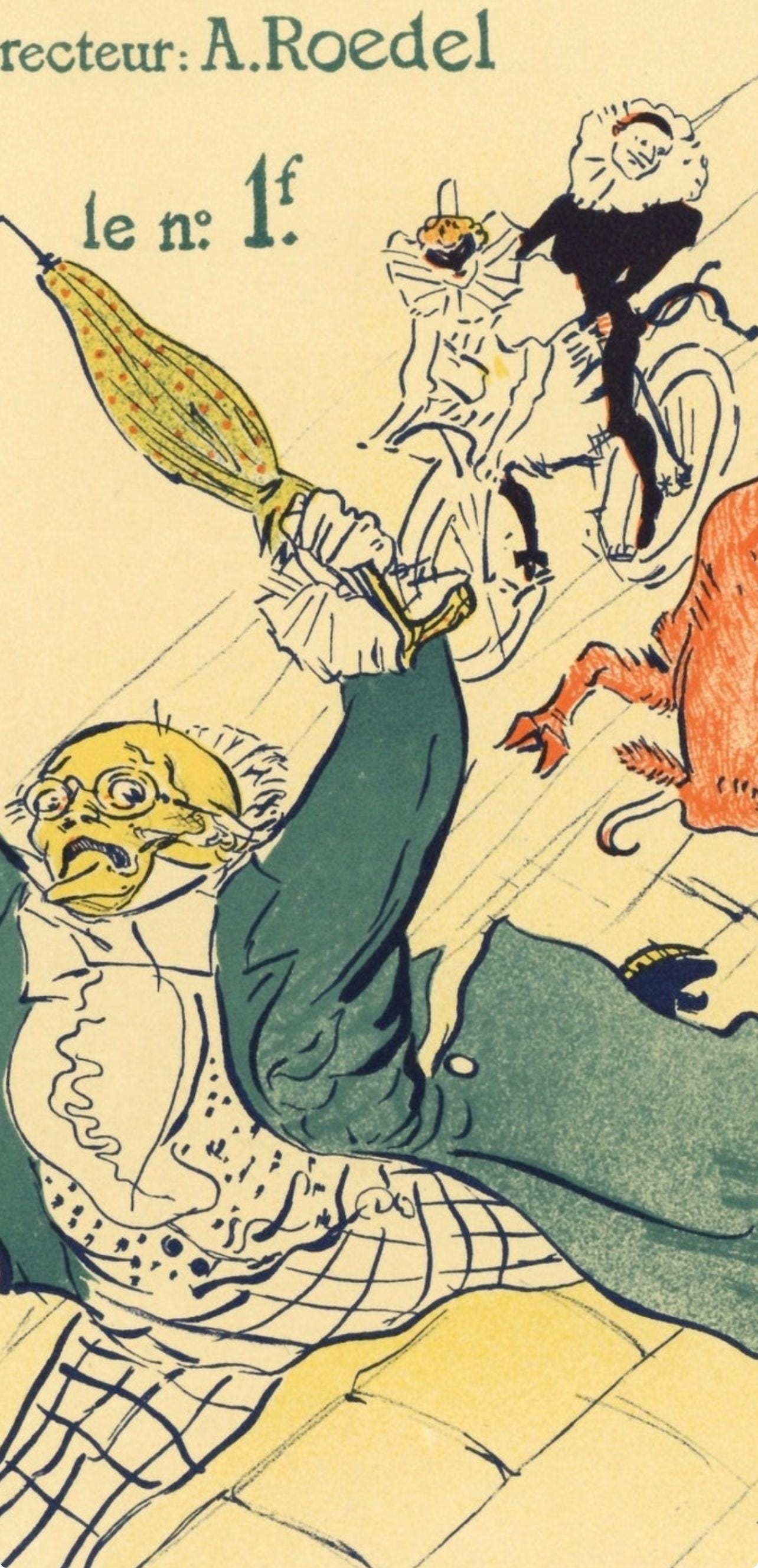 Henri De Toulouse-Lautrec, La Vache Enrage, Les Affiches De Toulouse-Lautrec, Lithograph