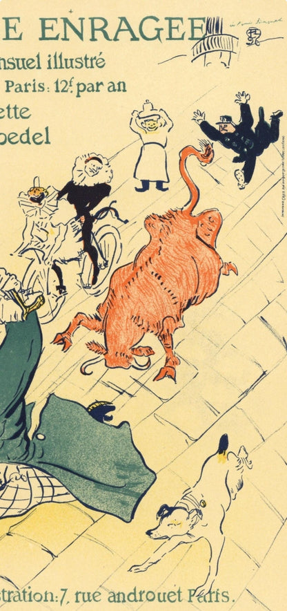 Henri De Toulouse-Lautrec, La Vache Enrage, Les Affiches De Toulouse-Lautrec, Lithograph