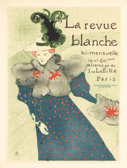 Henri De Toulouse-Lautrec, La Revue Blanche, Les Affiches De Toulouse-Lautrec, Lithograph