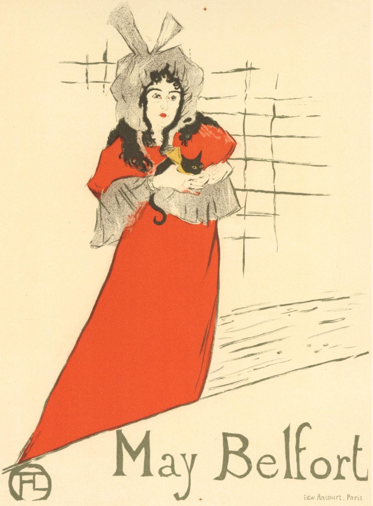 Henri De Toulouse-Lautrec, May Belfort, Les Affiches De Toulouse-Lautrec, Lithograph