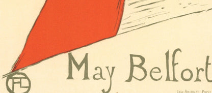 Henri De Toulouse-Lautrec, May Belfort, Les Affiches De Toulouse-Lautrec, Lithograph
