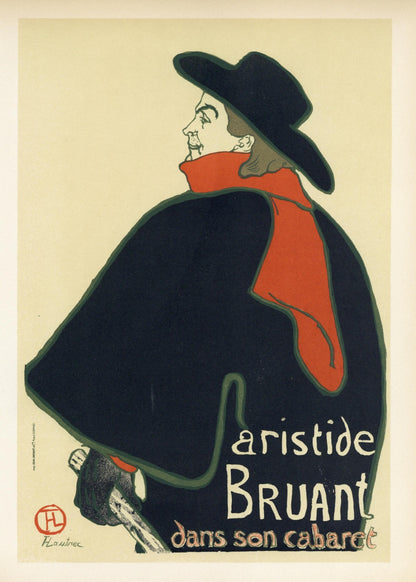 Henri De Toulouse-Lautrec, Aristide Bruant-Dans Son Cabaret, Les Affiches De Toulouse-Lautrec,