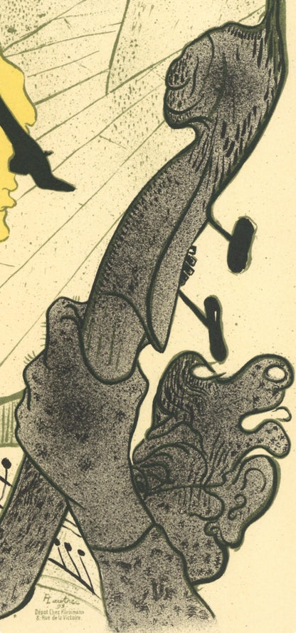 Henri De Toulouse-Lautrec, Jane Avril, Les Affiches De Toulouse-Lautrec, Lithograph