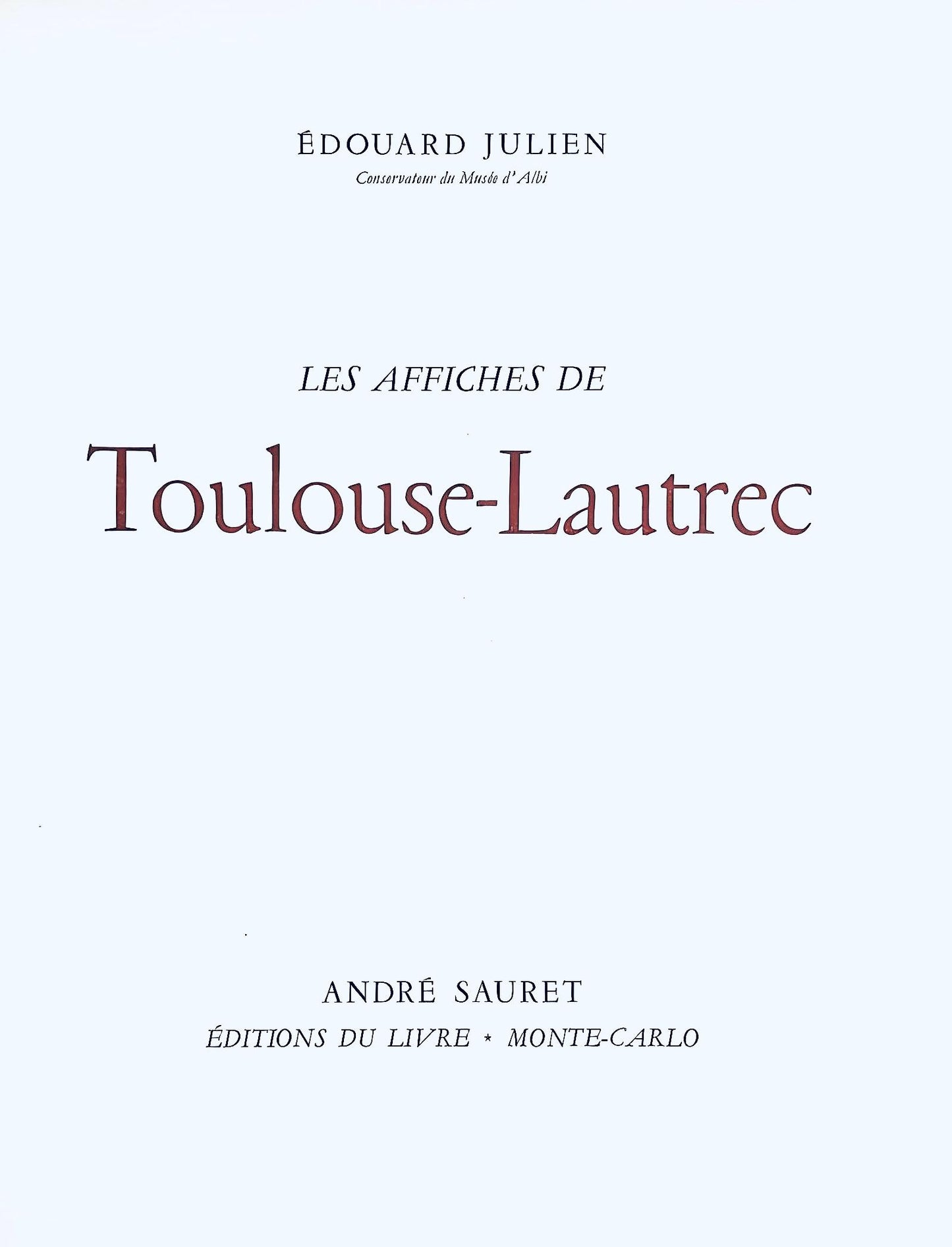 Henri De Toulouse-Lautrec, Aristide Bruant, Eldorado, Les Affiches De Toulouse-Lautrec, Lithograph